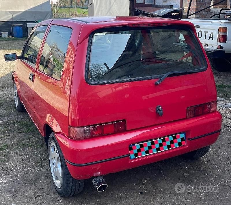 Usata Fiat Cinquecento 1996 Rosso Utilitaria