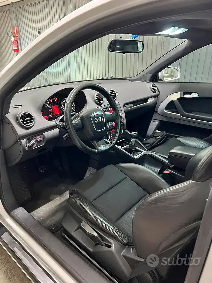 Usata Audi A3 S-Line 170 CV (125 kW) 2008 Bianco Utilitaria