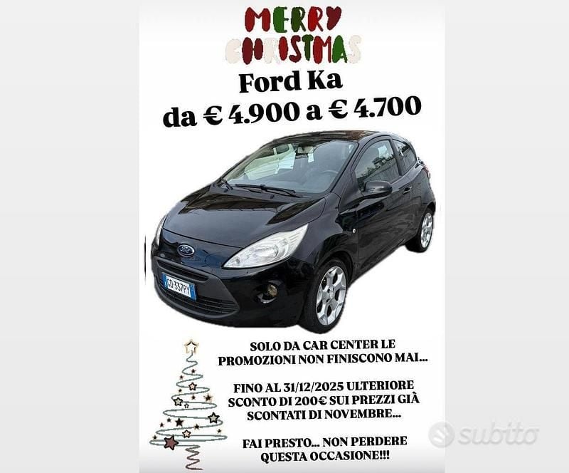 Nero Usata 2012 Ford Ka Titanium Tre volumi | 4700 € (Buon prezzo) - Immagine 1/4