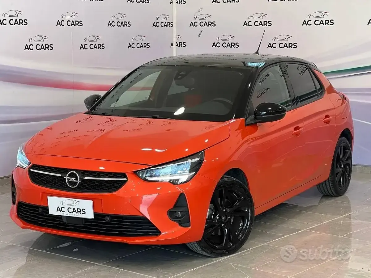 Usata Opel Corsa GS Line 101 CV (74 kW) 2020 Arancione Utilitaria
