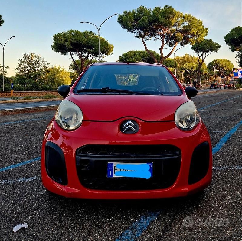 Usata Citroën C1 Attraction 68 CV (50 kW) 2013 Rosso Utilitaria