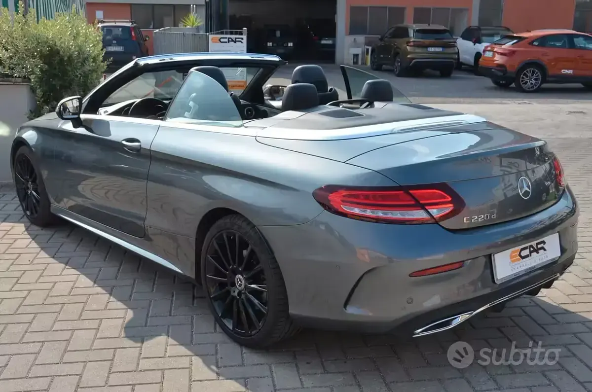 Usata Mercedes C220 Premium Plus 194 CV (142 kW) 2019 Grigio Cabrio