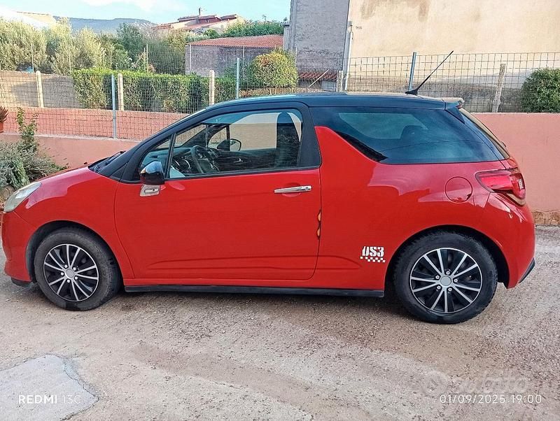 Usata Citroën DS3 120 CV (88 kW) 2010 Rosso Utilitaria