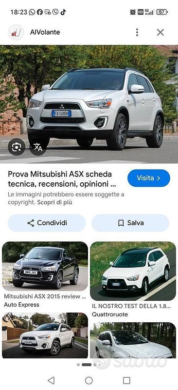 Usata Mitsubishi ASX 150 CV (110 kW) 2013 SUV