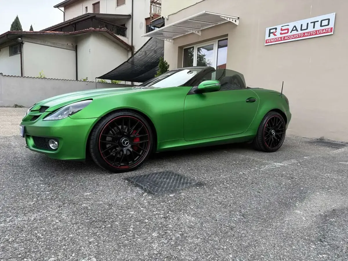 Usata Mercedes SLK200 184 CV (135 kW) 2008 Verde Cabrio