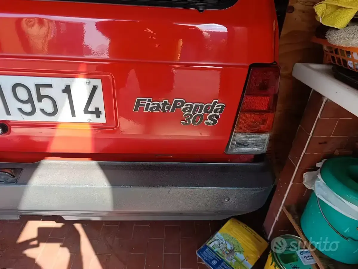 Usata Fiat Panda 30 CV (22 kW) 1986 Rosso Utilitaria