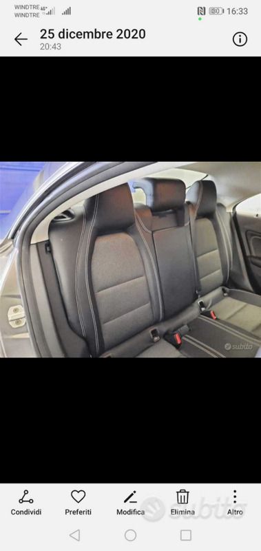 Usata Mercedes CLA180 109 CV (80 kW) 2015 Grigio Berlina