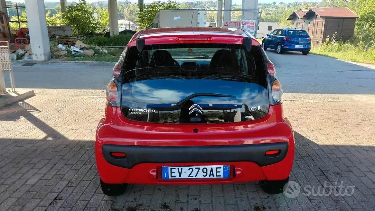 Usata Citroën C1 Feel 69 CV (50 kW) 2014 Rosso Utilitaria