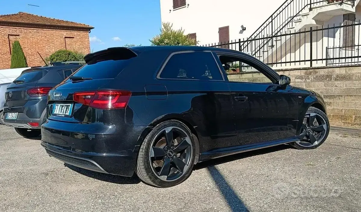 Usata Audi A3 S-Line 184 CV (135 kW) 2014 Nero Berlina