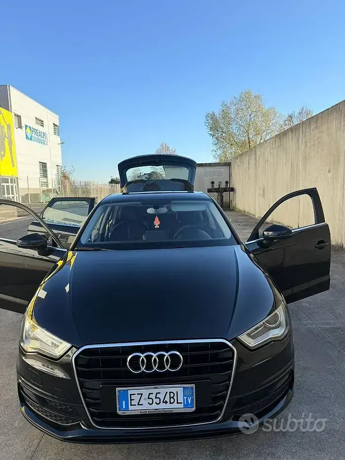 Usata Audi A3 S-Line 110 CV (80 kW) 2015 Nero Berlina