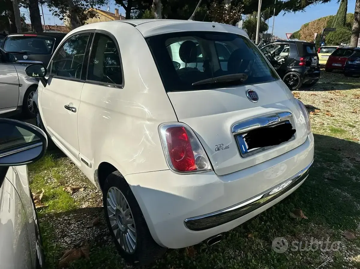 Usata Fiat 500 Lounge 75 CV (55 kW) 2008 Bianco Cabrio