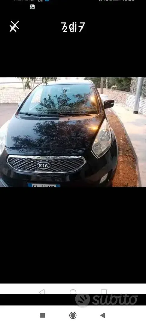 Usata Kia Venga 90 CV (66 kW) 2012 Nero Utilitaria