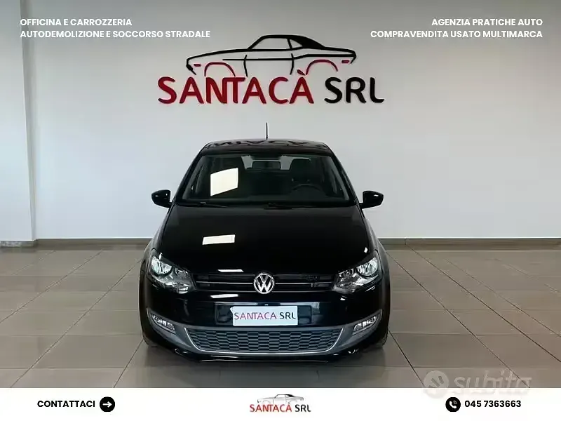 Usata VW Polo Highline 90 CV (66 kW) 2010 Nero Utilitaria