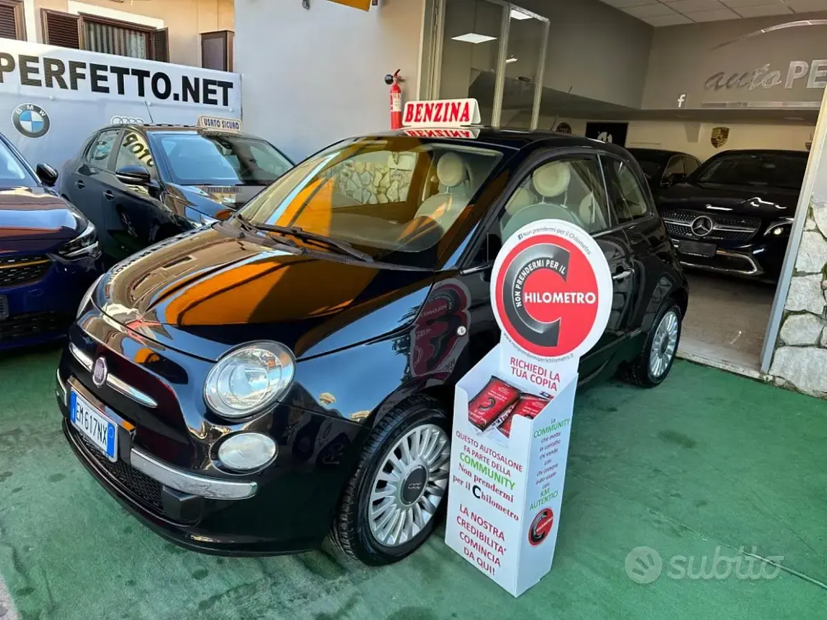 Usata Fiat 500 Lounge 69 CV (50 kW) 2012 Nero Berlina