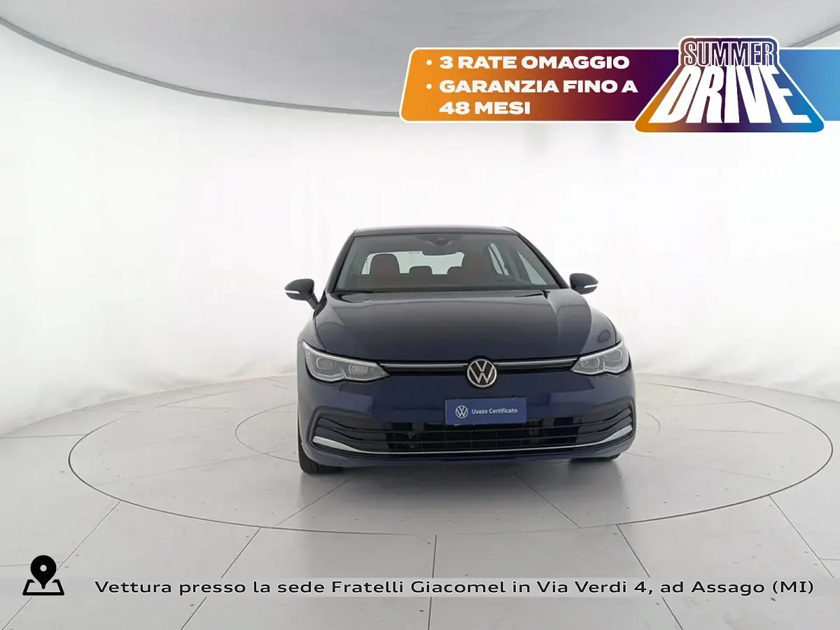 Usata VW Golf VII Style 130 CV (95 kW) 2020 Blu Berlina