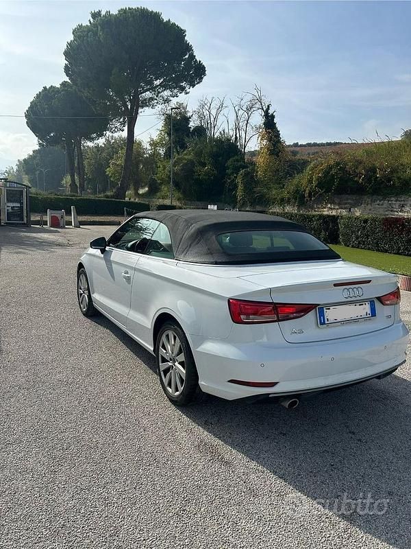 Usata Audi A3 Cabriolet Comfort 2018 Bianco Cabrio