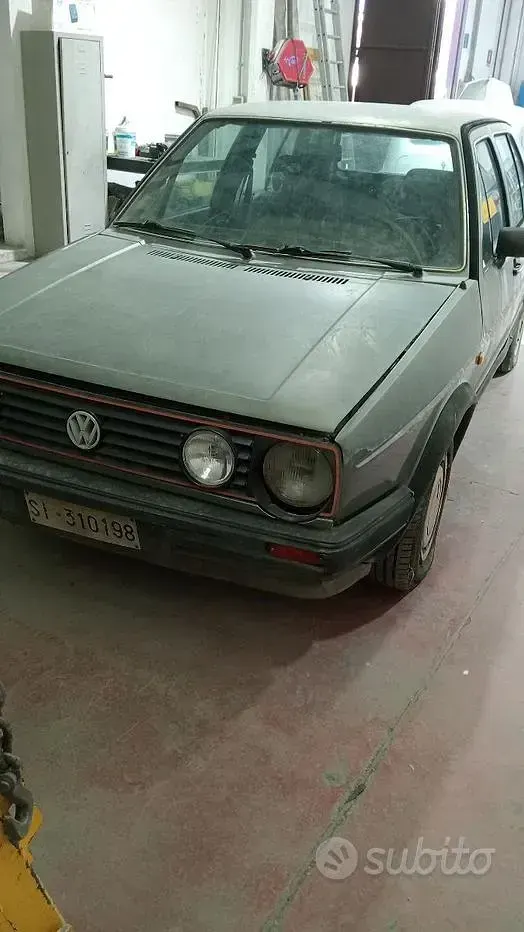 Usata VW Golf II 54 CV (39 kW) 1987 Verde Utilitaria