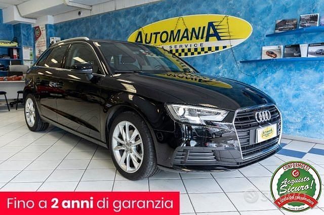 Usata Audi A3 Ambition 110 CV (80 kW) 2017 Nero Utilitaria