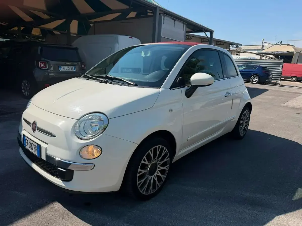 Usata Fiat 500C Lounge 69 CV (50 kW) 2015 Bianco Cabrio