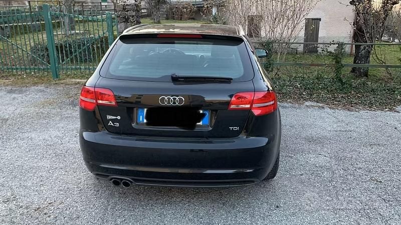 Usata Audi A3 S-Line 170 CV (125 kW) 2012 Nero Utilitaria