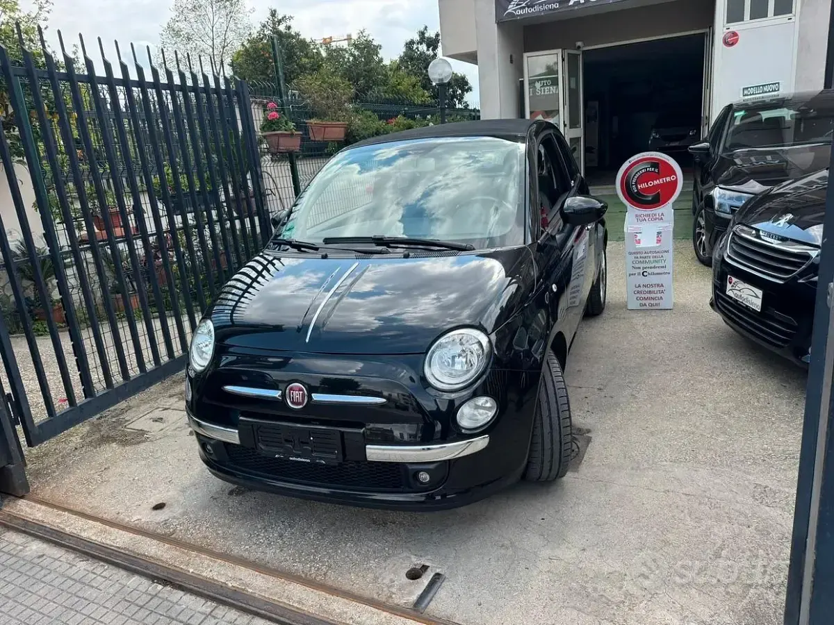 Usata Fiat 500C Rock 69 CV (50 kW) 2013 Nero Cabrio