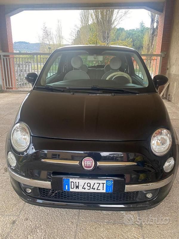 Usata Fiat 500 2009 Nero Cabrio