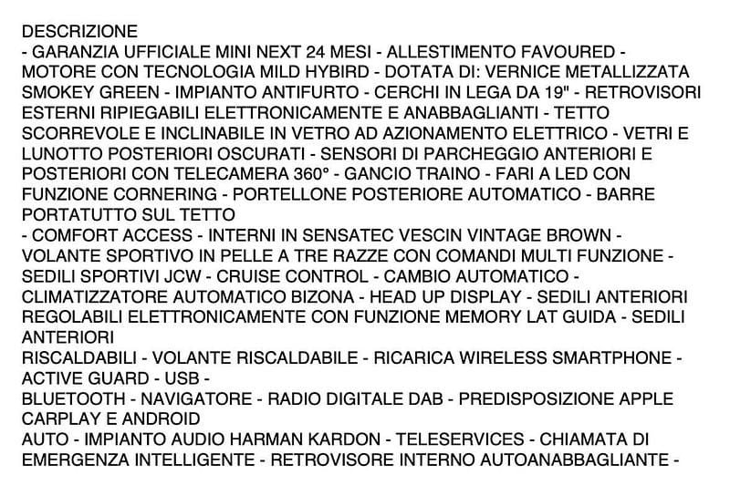 Usata Mini Cooper Countryman Favoured 170 CV (125 kW) 2024 Grigio SUV