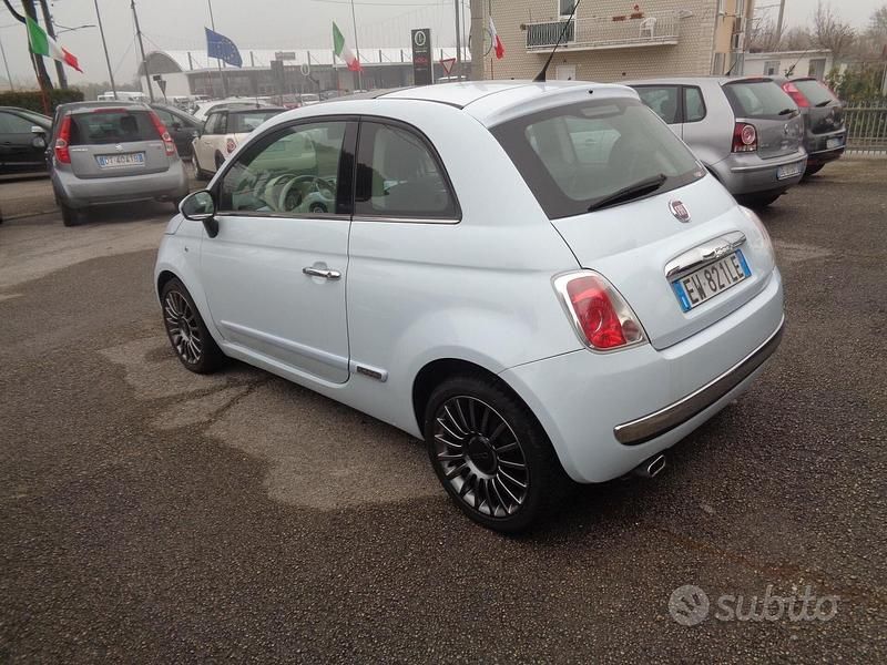 Usata Fiat 500 Lounge 69 CV (50 kW) 2009 Bianco Utilitaria