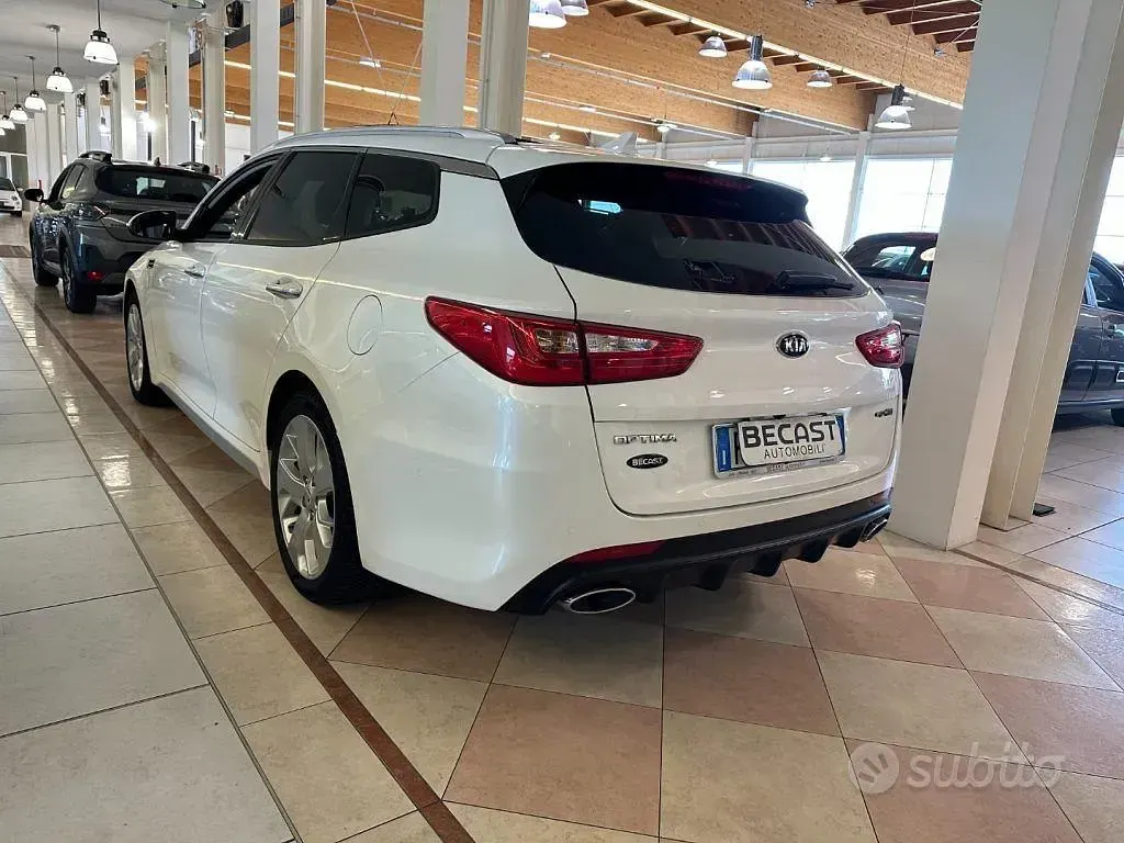 Usata Kia Optima GT-Line 141 CV (103 kW) 2017 Bianco perlato Station wagon