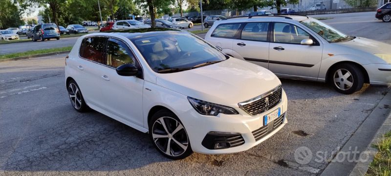 Usata Peugeot 308 GT-line 131 CV (96 kW) 2018 Bianco Berlina
