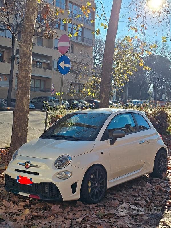 Usata Abarth 595 135 CV (99 kW) 2014 Bianco Berlina