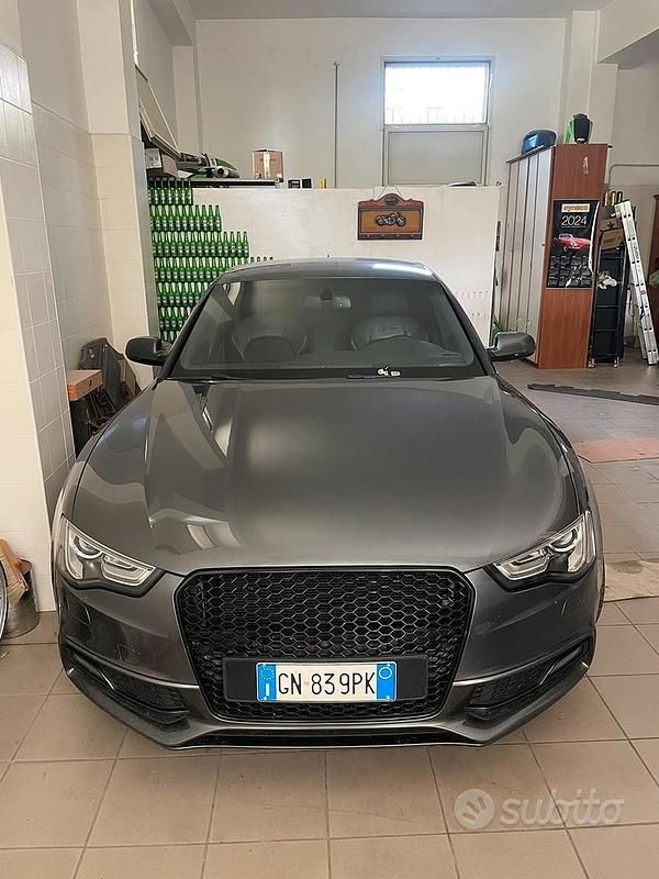 Usata Audi A5 S-Line 150 CV (110 kW) 2015 Grigio Berlina