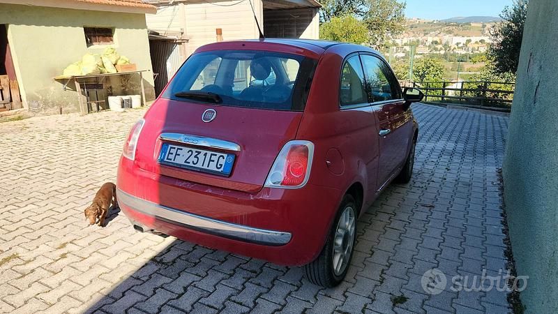 Usata Fiat 500 75 CV (55 kW) 2011 Rosso Utilitaria