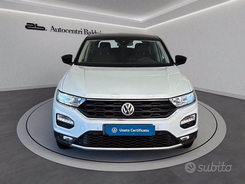 Usata VW T-Roc Style 116 CV (85 kW) 2019 Bianco ghiaccio metalizzato/te SUV