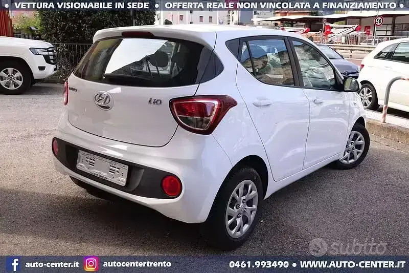 Usata Hyundai i10 67 CV (49 kW) 2018 Bianco Utilitaria