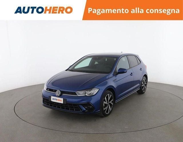 Usata VW Polo R-line 95 CV (69 kW) 2022 Blu Utilitaria