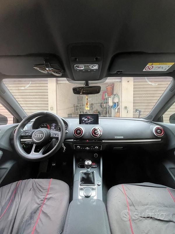 Usata Audi A3 S-Line 116 CV (85 kW) 2017 Nero Berlina