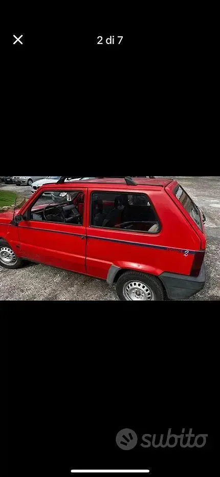 Usata Fiat Panda 1990 Rosso Utilitaria