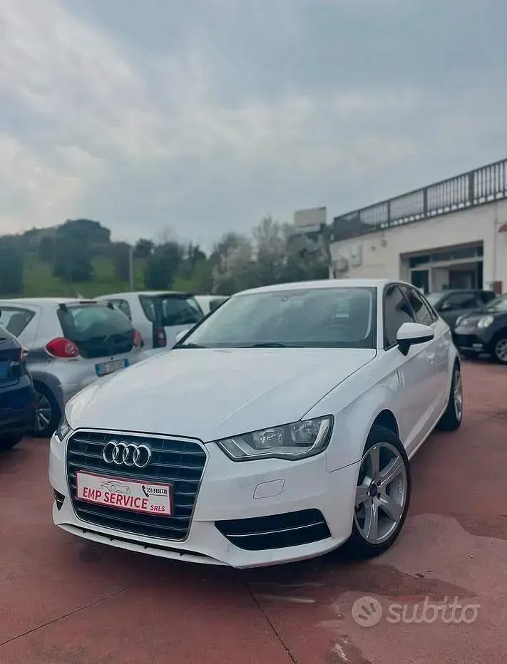 Usata Audi A3 Ambition 110 CV (80 kW) 2015 Bianco Berlina