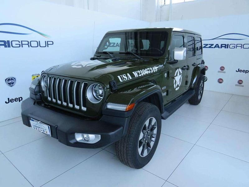 Verde Usata 2022 Jeep Wrangler Unlimited Sahara SUV | 48.900 € (Buon prezzo) - Immagine 1/4
