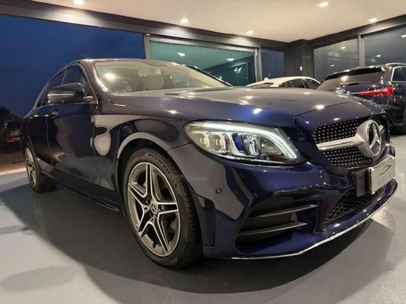 Usata Mercedes C220 Premium 194 CV (142 kW) 2019 Blu Berlina
