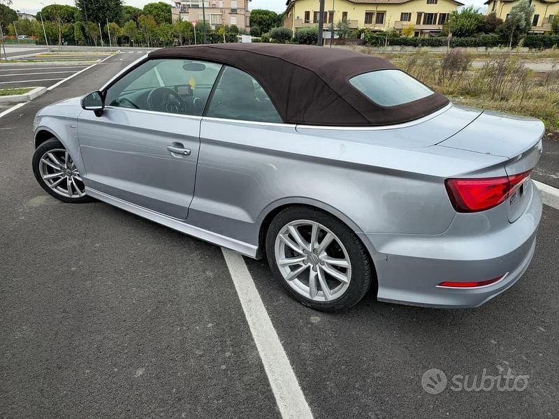 Usata Audi A3 Cabriolet S-Line 110 CV (80 kW) 2015 Grigio Cabrio