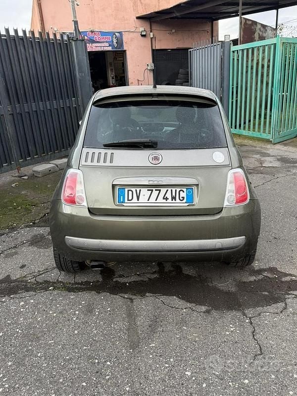 Usata Fiat 500 75 CV (55 kW) 2009 Verde Berlina