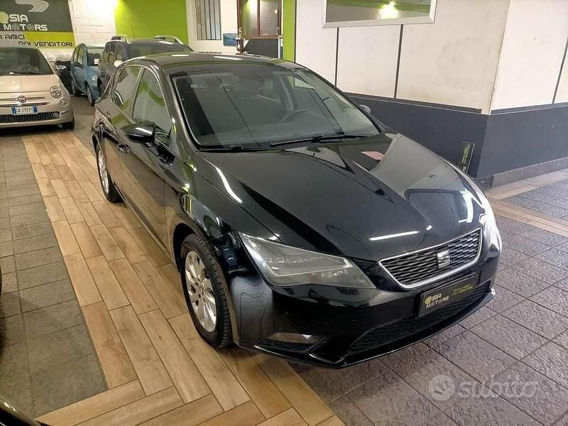 Usata Seat Leon Business 104 CV (76 kW) 2014 Nero Berlina