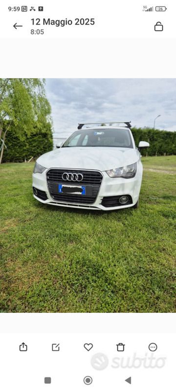 Usata Audi A1 90 CV (66 kW) 2013 Bianco Utilitaria