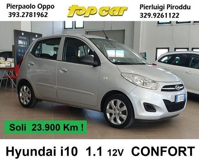 Usata Hyundai i10 Comfort 69 CV (50 kW) 2011 Argento metallizzato Utilitaria