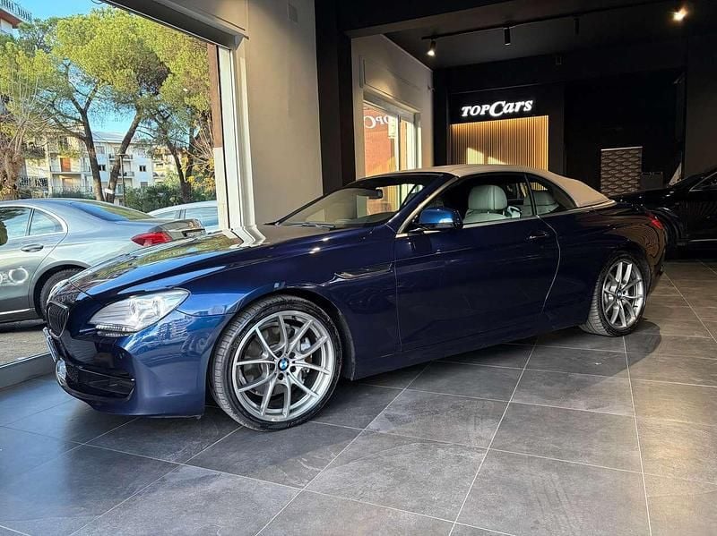 Usata BMW 640 Cabriolet 320 CV (235 kW) 2011 Blu/azzurro Cabrio