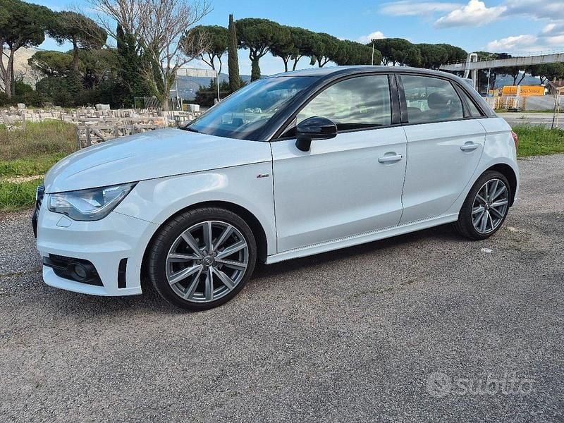 Usata Audi A1 S-Line 90 CV (66 kW) 2013 Bianco Utilitaria