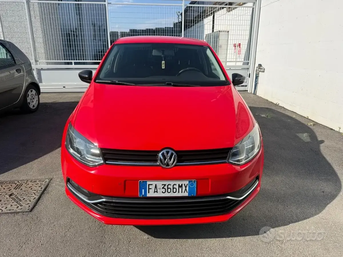 Usata VW Polo 90 CV (66 kW) 2015 Rosso Berlina