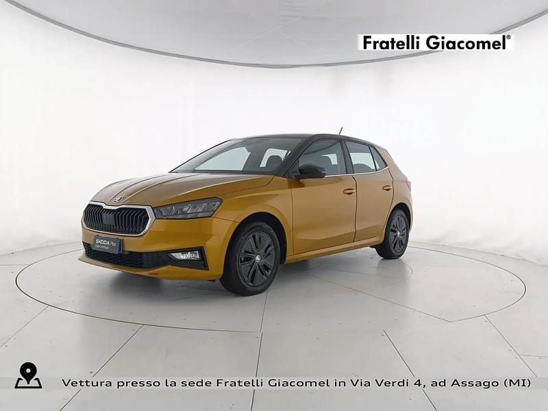 Usata Skoda Fabia Style 80 CV (58 kW) 2023 Arancione sunset metallizzato nero tulip Utilitaria